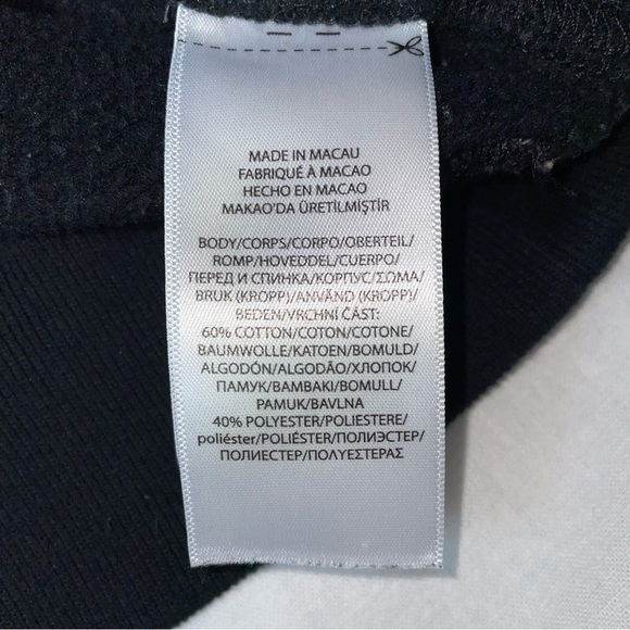 Polo Ralph Lauren MEDIUM (8 -10)Black w/Gold Horse Pony Embroidery Sweatshirt - Picture 4 of 5